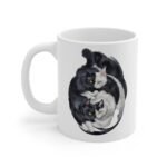 Yin Yang Cat Mug