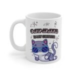 Cat Hair is My Glitter Mug – Sassy Cat Lover Coffee Mug – Funny Cat Mug for Pet Lovers
