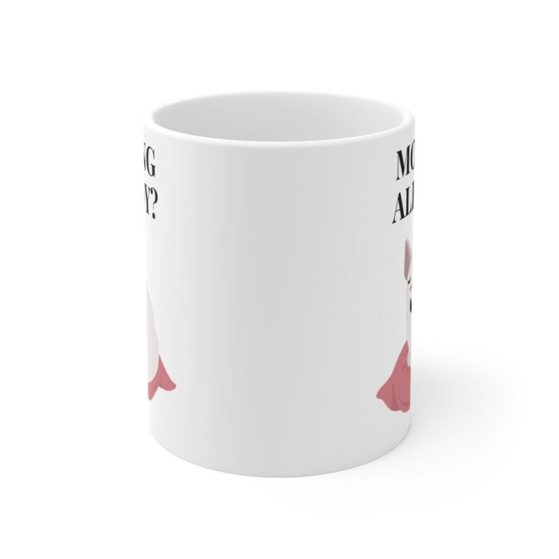 Cute Sleepy Cat Coffee Mug for Cat Lovers – Funny Morning Cat Design – Perfect Gift for Pet Owners and Coffee Fans - Image 2