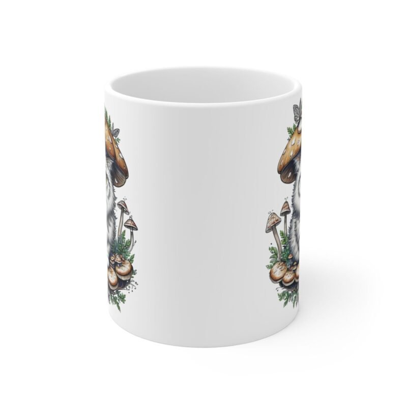 Cute Kitten Mushroom Mug – Whimsical Cat Lover Coffee Cup with Fairycore Aesthetic - Image 2