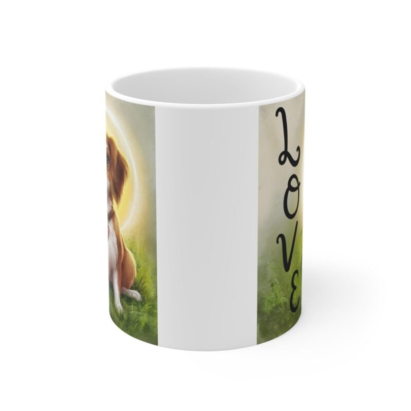 Dog Lover Mug – Cute Dog with Halo and Love Quote – Coffee Cup Gift for Dog Owners – Pet Lover Mug with Heartfelt Design - Image 2