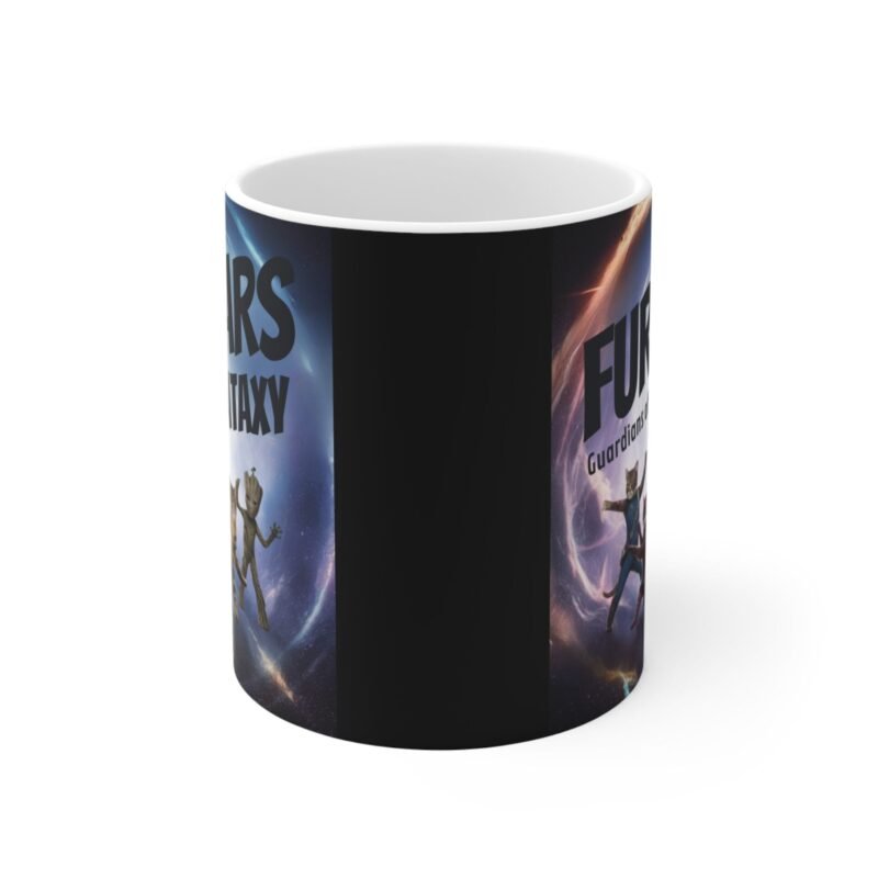 Fur Wars Cat Mug – Funny Space Cat Coffee Cup for Pet Lovers, Guardians of the Cataxy Sci-Fi Gift - Image 2