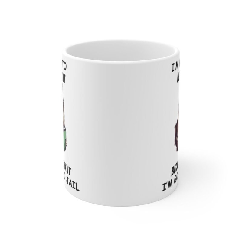 Funny Grumpy Cat Mug – I'm Going to Let God Fix It Quote – Sarcastic Pet Lover Coffee Cup Gift - Image 2