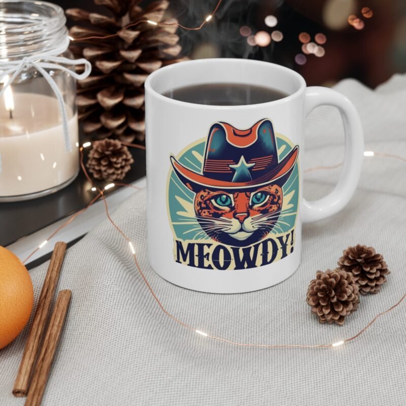 Meowdy Cowboy Cat Mug – Palacepals Funny Western Coffee Cup for Cat Lovers And Country Fans - Image 4