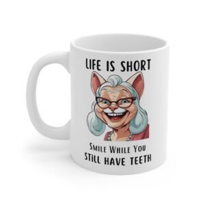 Funny Senior Cat Mug-Palacepals.
