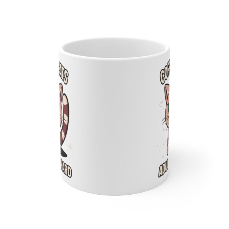Grumpy Cat Coffee Mug – Funny Pet Lover Gift | Coffee and Cats, Because Adulting is Hard- Cup for Cat Moms And Dads - Image 2