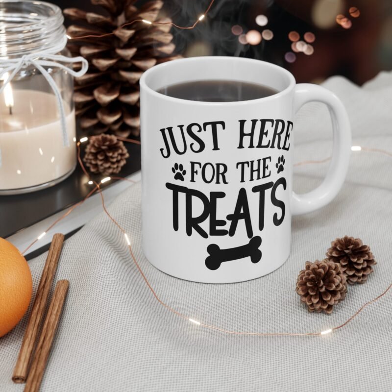 Just Here for the Treats Mug – Palacepals Funny Pet Lover Coffee Cup | Dog And Cat Treat Lover Gift | Cute Mug for Pet Parents - Image 4