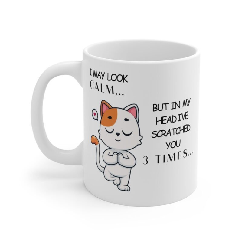 Funny Cat Yoga Mug