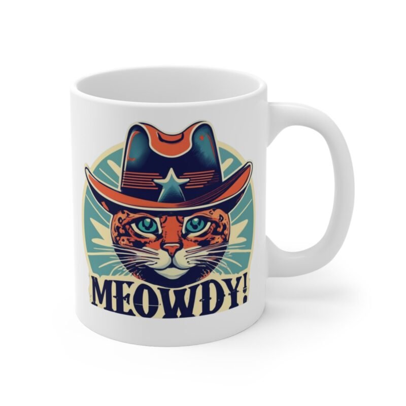 Meowdy Cowboy Cat Mug – Palacepals Funny Western Coffee Cup for Cat Lovers And Country Fans - Image 3