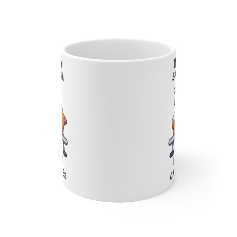 Funny Cats Mug – If Only Sarcasm Burnt Calories – Cute Sleeping Cat Coffee Cup for Cat Lovers And Pet Parents - Image 2