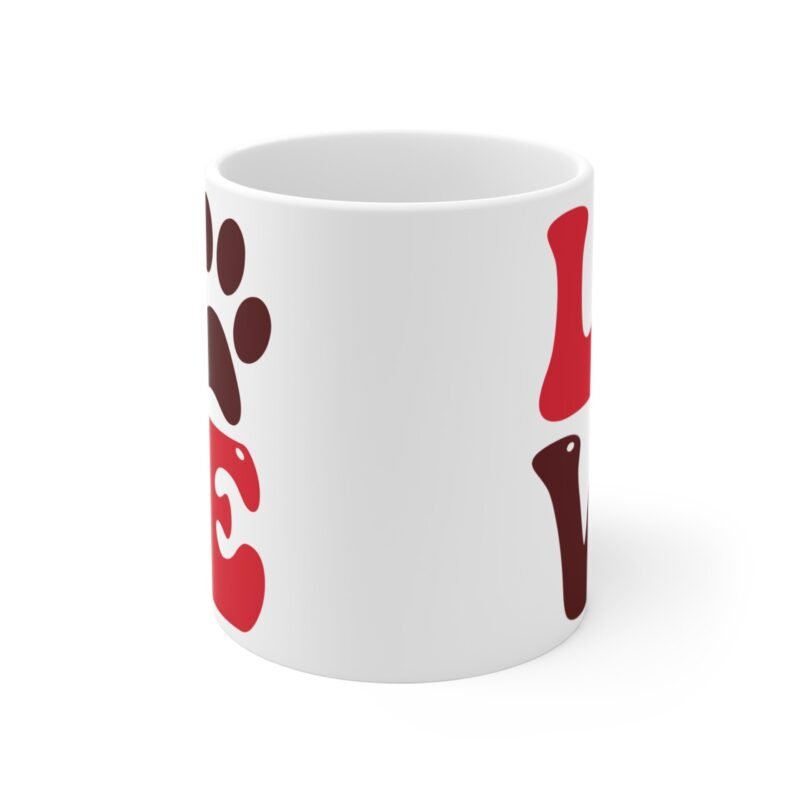 LOVE Pet Lover Mug –  Palacepals Cute Dog And Cat Coffee Cup | Gift for Animal Lovers And Pet Parents | Heartwarming Pet Mug - Image 2