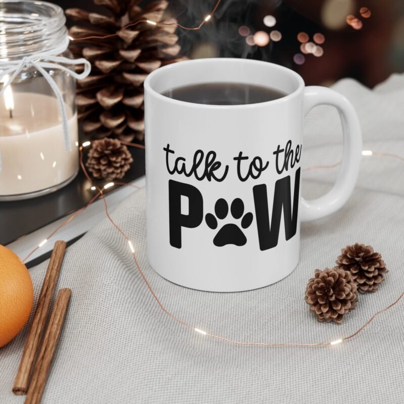 Talk to the Paw Mug – Palacepals Funny Cat And Dog Lover Coffee Cup | Cute Pet Lover Gift for Animal Owners And Pet Parents - Image 4