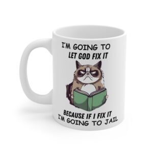 Funny Grumpy Cat Mug-Palacepals.