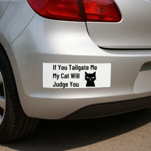 Funny Cat Bumper Sticker