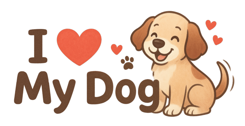 I Love My Dog Bumper Sticker – Cute Cartoon Dog Car Decal for Pet Lovers - Image 2