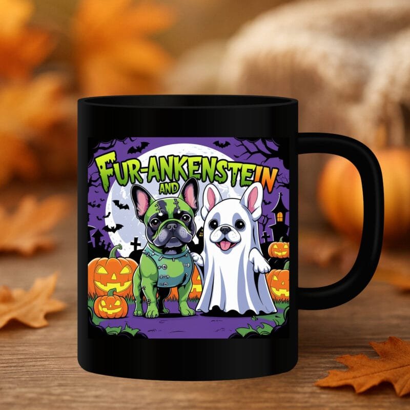 Halloween dog mug