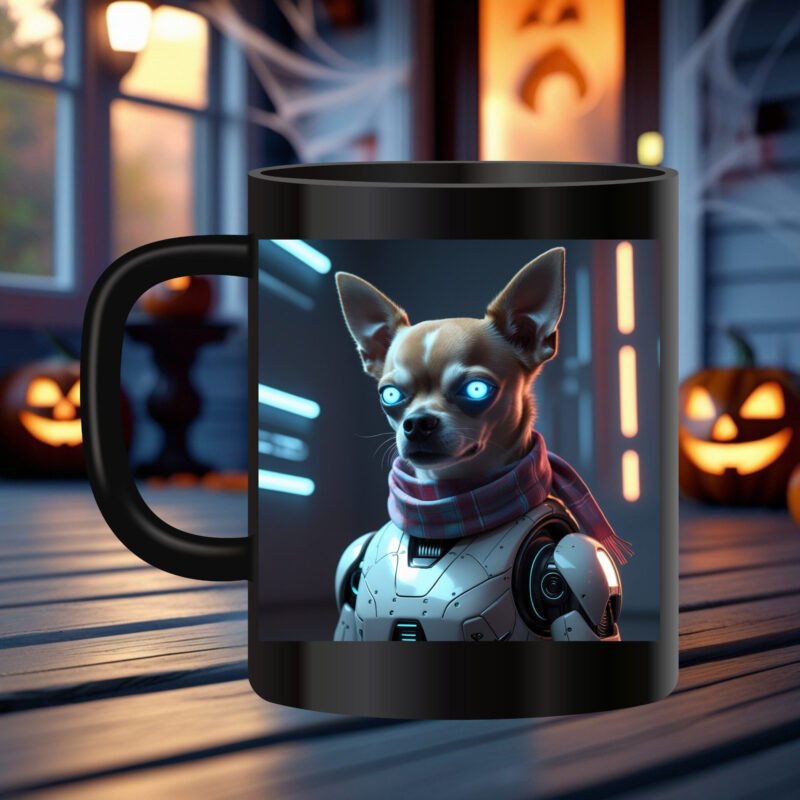 Halloween dog mug