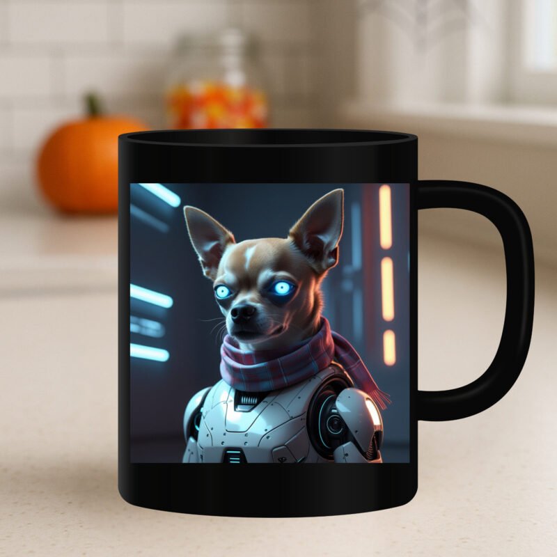 Halloween dog mug