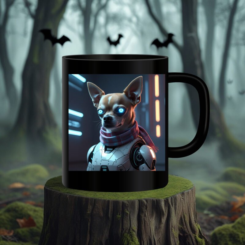 Halloween dog mug