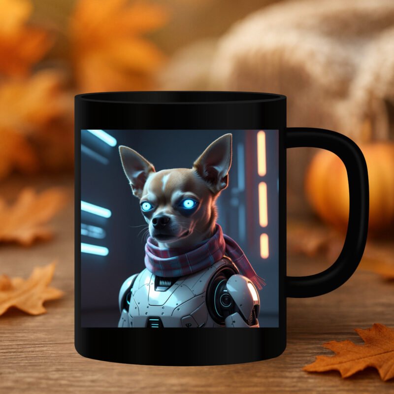 Halloween dog mug