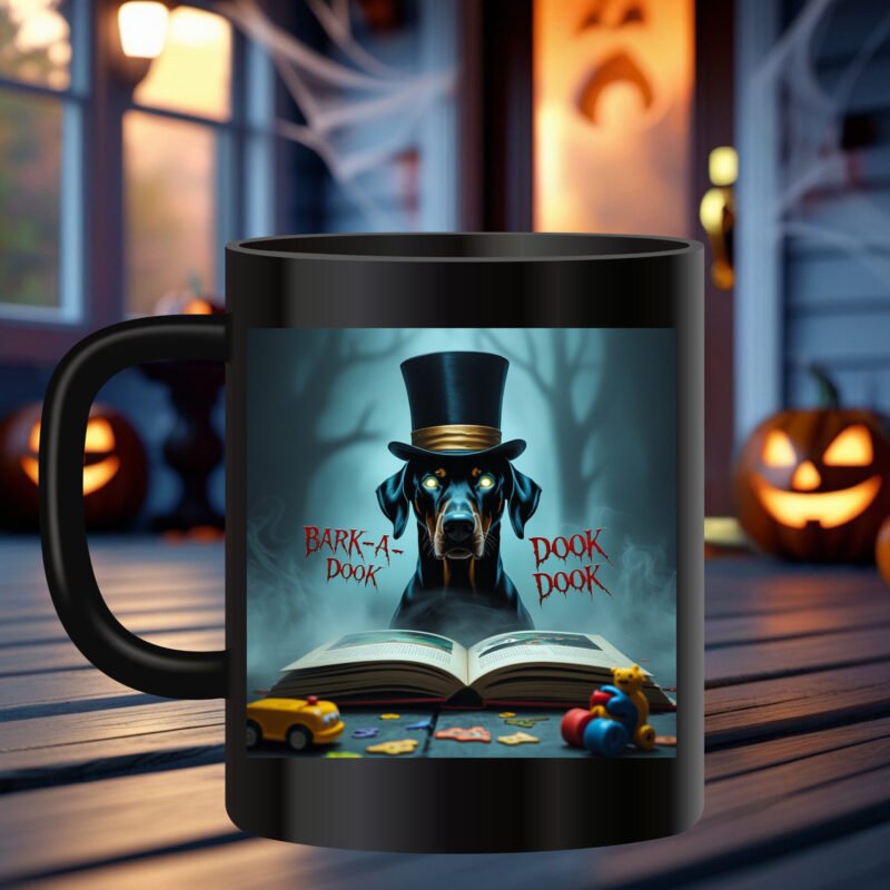 Halloween dog mug
