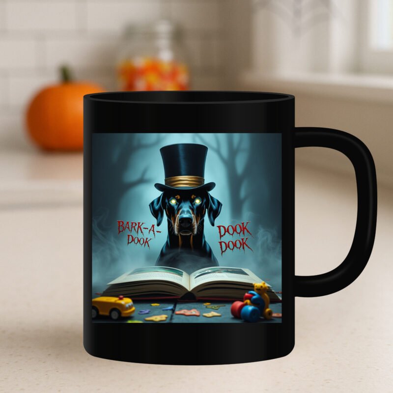 Halloween dog mug