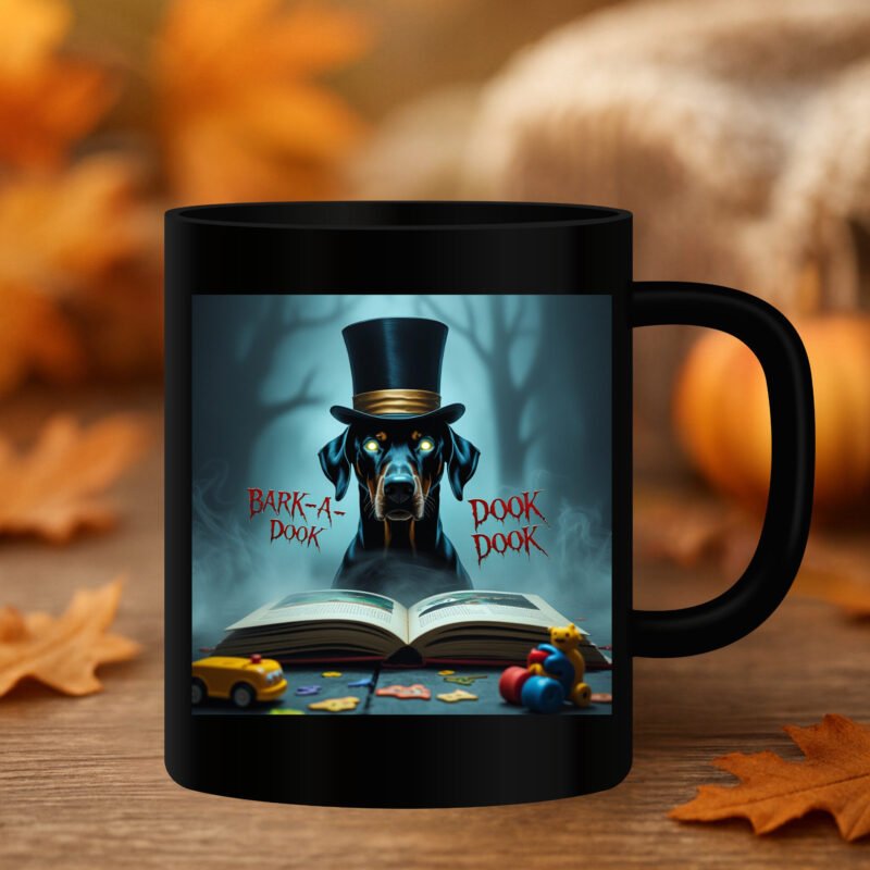 Halloween dog mug