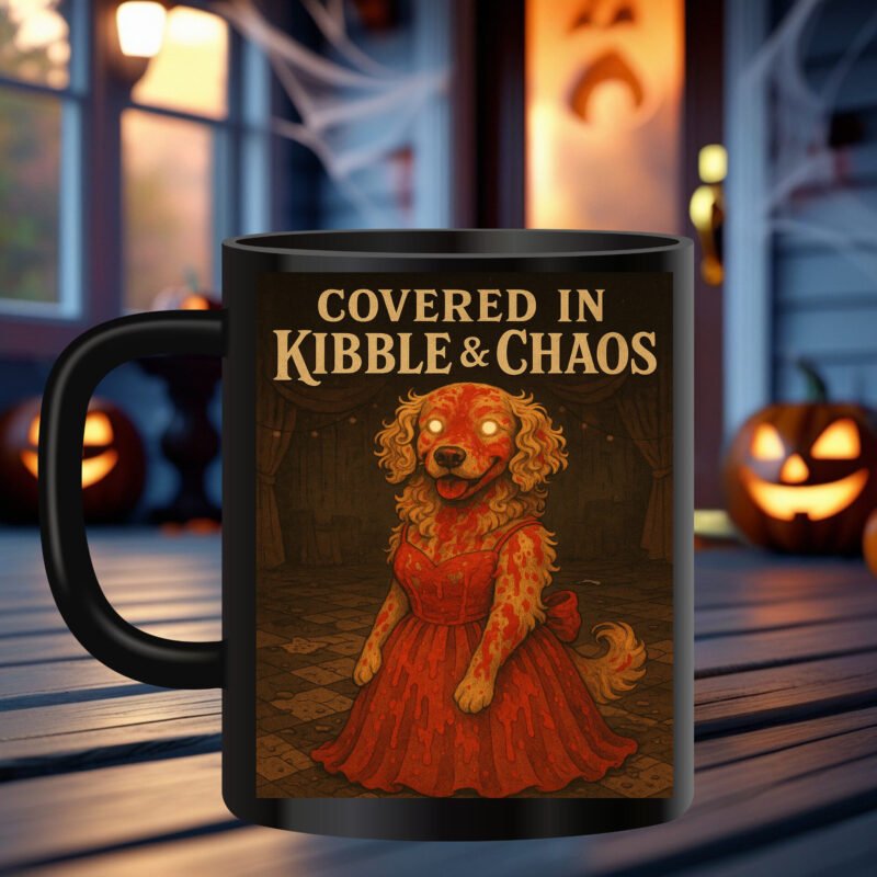 Halloween dog mug