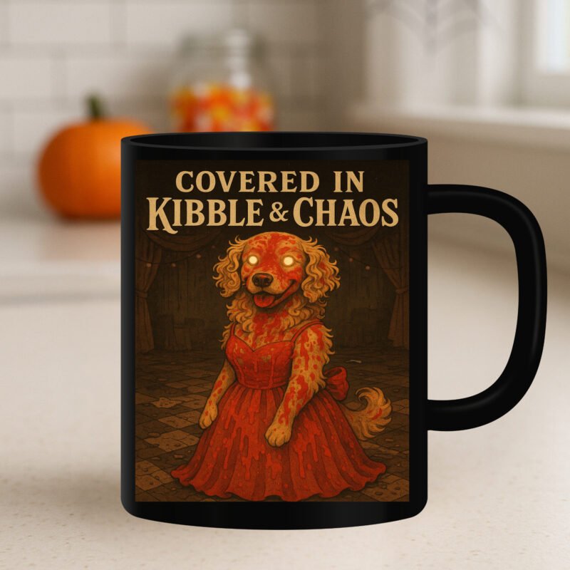 Halloween dog mug