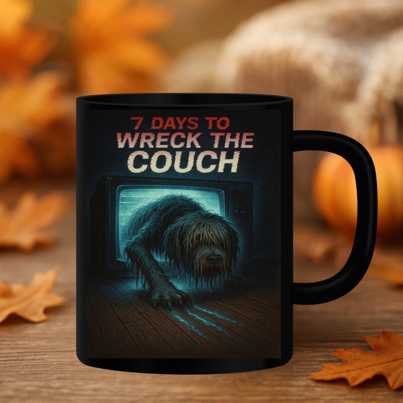 Halloween dog mug