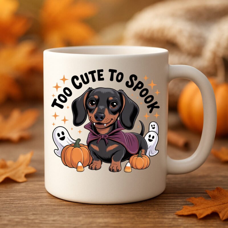 Halloween dog mug