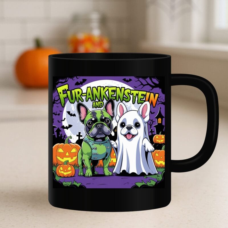 Halloween dog mug