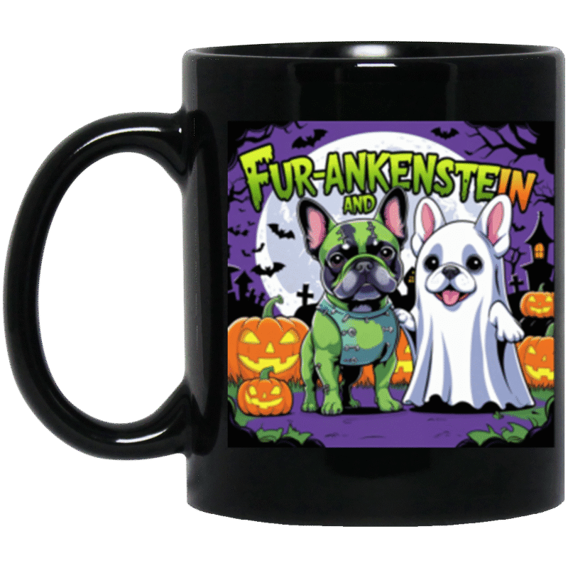 Halloween dog mug