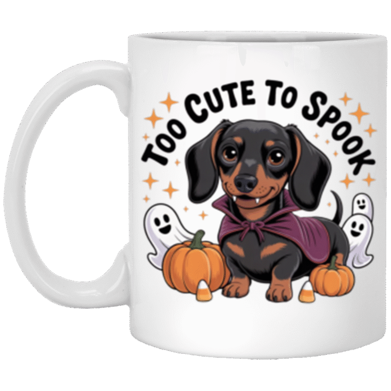 Halloween dog mug